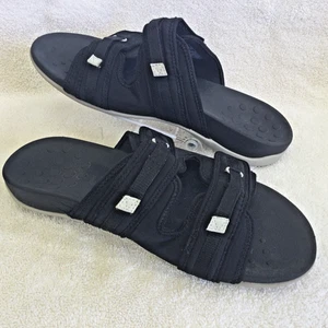 Vionic Sarah 9,5 Sandalen Pantoletten Damen schwarz Komfort Fußgewölbestütze Orthaheel - Bild 1 von 11