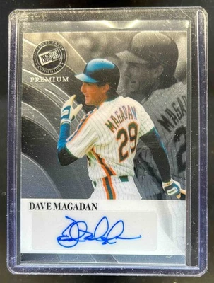 2024 Leaf Press Pass Premium Dave Magadan Retro Auto Brite #/49 Foto 1 de 2