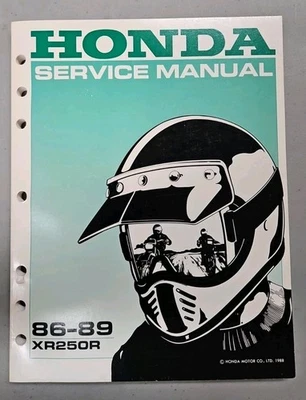 Manual de servicio Honda XR250R 1986-1989 XR250 XR 250 R OEM genuino Foto 1 de 4