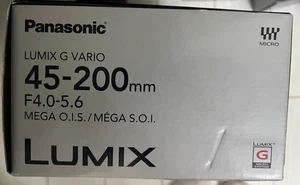 Panasonic Lumix G Vario 45-200mm f/4.0-5.6 Aspherical Mega O.I.S Lens - Picture 1 of 1