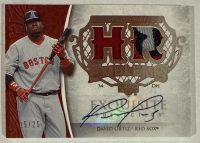 David ORTIZ🔥2006 UD Exquisite Endorsed Emblems Dual PATCH AUTO #EE-DO 25/25💥 - Image 1 of 2