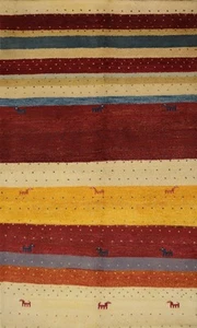 Nomadischer Handgeknüpfter Orientteppich 4x6 Perfekt für Wärme in jedem Raum - Bild 1 von 9