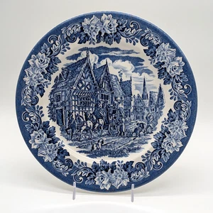 EIT English Ironstone Transferware Plate 9.75" Horse Drawn Carriage England - Picture 1 of 8