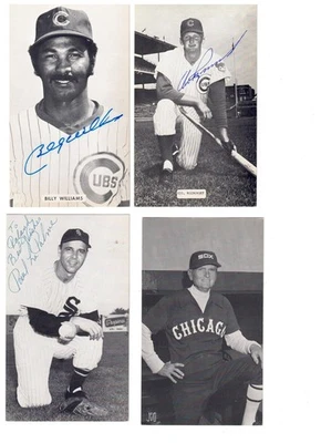 Lote de 3 autógrafos de postales de los Chicago Cubs White Sox JD MCarty Foto 1 de 2