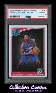 2018 Panini Donruss Optic #162 Shai Gilgeous Alexander PSA 8 (NM-MT) RC - Picture 1 of 2