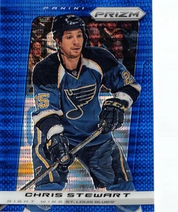 2013-14 Panini Prizm Prizms Blue Pulsar #185 Chris Stewart - Picture 1 of 2