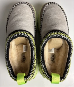 UGG Venture Daze Mules slip-on scamosciato grigio verde fluo tortora donna taglia 8 - Foto 1 di 14