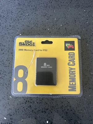 Old Skool 8 MB Memory Card Compatible with PlayStation 2 PS2  ** BRAND NEW ** - Image 1 of 2