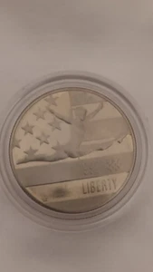1992 S - DEEP CAMEO PROOF CLAD COMMEMORATIVE OLYMPICS  HALF DOLLAR - Picture 1 of 4