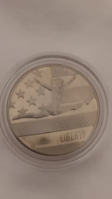 1992 S - DEEP CAMEO PROOF CLAD COMMEMORATIVE OLYMPICS  HALF DOLLAR - Image 1 of 4