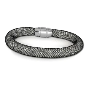 Bracciale SilverDream glitter mini cristalli nero/bianco 20 cm braccialetto SDA050K0 - Foto 1 di 7