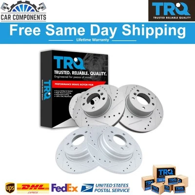 Novo conjunto de rotores de freio dianteiro e traseiro Performance para 1995-2001 BMW 850CSi 740iL - Imagem 1 de 4