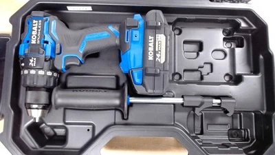 Kobalt KXDD124B-03 1/2" Drill w/ 1 Battery & Case - Image 1 of 3