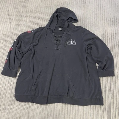 Torrid  Disney Villains Hoodie Womens 5 Black Pullover Sweatshirt Evil Queen - Image 1 of 4