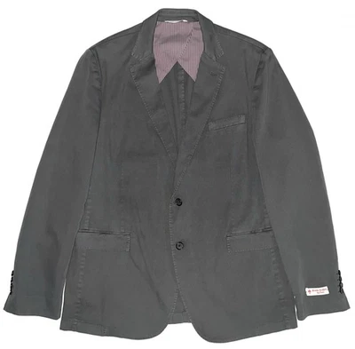 NWT Brooks Brothers Red Fleece Italian Stretch Cotton Charcoal Blazer Jacket 44L - Image 1 of 4