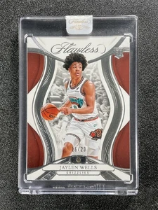 2024-25 Panini Flawless Jaylen Wells #71 Diamond Rookie RC /20 - Picture 1 of 2