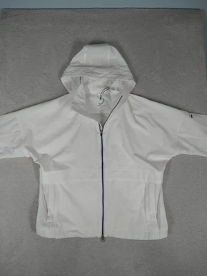 Nueva chaqueta cortavientos Zero Restriction Steffi para mujer blanca mediana golf Foto 1 de 4