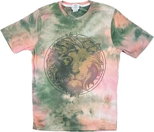 BROOKLYN CROSSING, HERREN LUX TIE DYE LÖWE METALLIC NIETEN TEE T-SHIRT, MULTI, S-XL - Bild 1 von 3