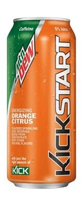 Mountain Dew Kickstart Orange Citrus 16 fl oz 12 Count Mtn Kick Start Energizing - Picture 1 of 5
