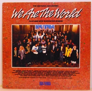 USA For Africa–We Are The World-1985 Columbia USA 40043 12" 33RPM Single NM/EX - Picture 1 of 12