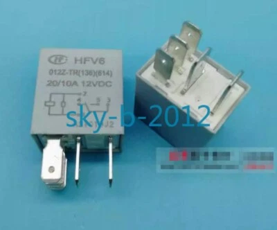 3 PCS NEW IN BOX HF HFV6-012Z-TR Electrical Power DC Relay - Image 1 of 3