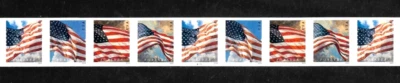 US FLAGS 2024 BCA 4 FLAG DESIGNS 9 FOREVER STAMPS #5875-5878 DIE-CUT 11 B#1111 - Image 1 of 4