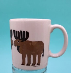 Taza de café Moose Herd vintage de Taylor & Ng San Francisco años 80 - Imagen 1 de 11