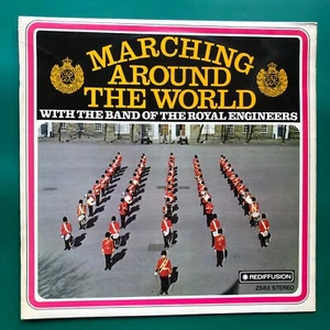 Band Of Royal Engineers MARCHING AROUND THE WORLD Military LP Scotland US France - Picture 1 of 23