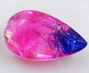 70.90 Ct Pear BI Color Quartz Ametrine Doublet IGL Transparent Loose Gems M25 - Picture 1 of 10