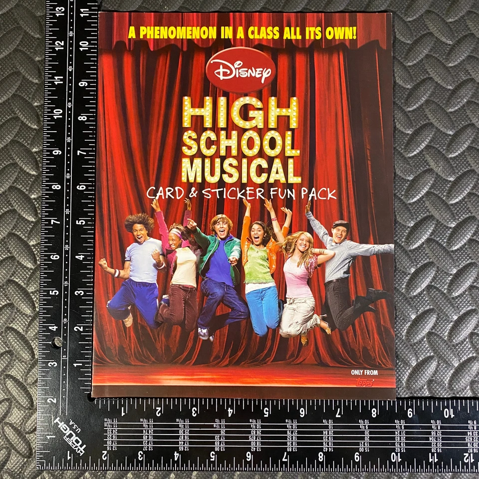 HIGH SCHOOL MUSICAL DISNEY DEALER BROCHURE SELL SHEET PROMO AD TOPPS 2008 RARE! - Image 1 of 3