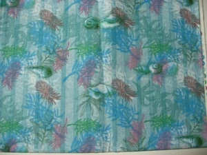 Kathleen Francour Tropical Dreams Shell Starfish Coral Seaweed Sea Stripe Blue - Picture 1 of 1