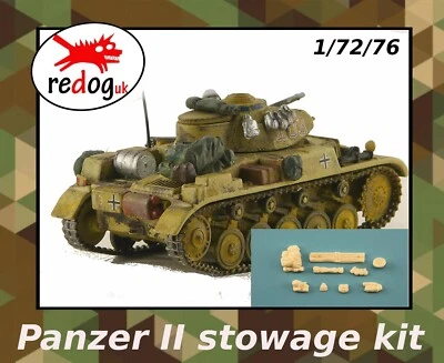REDOGUK Redog 1:72/76 Deutscher Panzer II Maßstab Modell Stau/Zubehör Kit