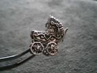 Baby Carriage Vintage Sterling Silver Bracelet Charm Pendant 4.4g ~  Hood Moves