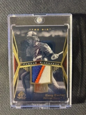 2004 SP Game Used GARY CARTER #13/19 Patch "The Kid" NY Mets Great 3 Color Patch - Image 1 of 2