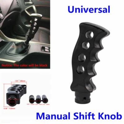 Gun Grip Knife Handle Manual Transmission Car Gear Shift Knob Shifter Kit Black - Image 1 of 4