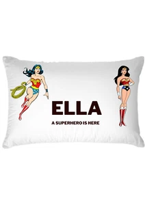Customised Superhero Pillow Case Cushion Cover Personalised Gifts for Kids - Picture 1 of 4