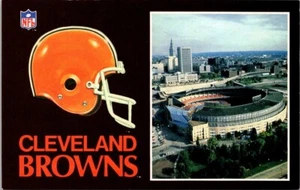 NFL Cleveland Browns Football Stadium Ohio 1987 Lake Erie Postcard - Picture 1 of 2