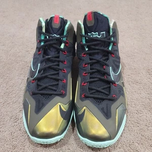 Nike LEBRON 11 XI Kings Pride paracadute verde flightposite schiuma 616175 700 - Foto 1 di 11