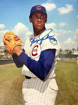 FERGUSON JENKINS CHICAGO CUBS MLB SIGNED COLOR PHOTO - Image 1 of 2
