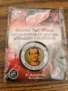 Detroit Red Wings 2007/08 Nicklas Lindstrom "D" Madallian - Foto 1 di 2