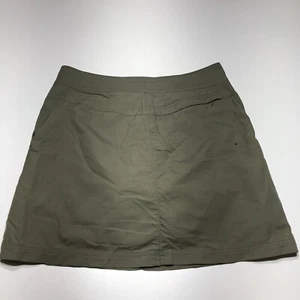 Columbia Skort Womens Size 8 Titanium Tan Active Outdoor Sportswear Front Button - Picture 1 of 12