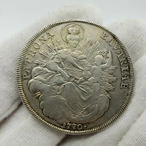Silver Coin 1770 Bavaria Germany Maximilian III Thaler German States Germany - Picture 1 of 6