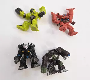 Transformers Robot Heroes 4 Figure Lot Barricade Mudflap Iron Hide Ratchet - Picture 1 of 2