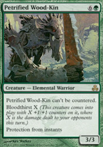 Petrified Wood-Kin ~ Moderately Played Guildpact MTG Magic UltimateMTG Green Car - Image 1 of 1