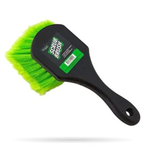 Premium Short Handled Scrub Brush Medium Soft Tip Bristles - Picture 1 of 2