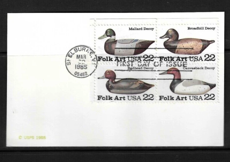 USA  SC # 2141a Duck Decoys FDC on a Card - Image 1 of 1