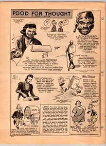 1941 Druck Anzeige Denkanstöße Robert Pilgrim Karikatur Illus Blackguard Gandhi - Bild 1 von 1