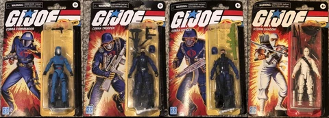 GI Joe Retro Collection Lot of 4 Cobra Commander, Trooper, Officer, Storm Shadow Cover