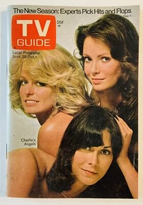 TV Guide Digest Charlies Angels #1 V24N39 (#1226) 1976 Farrah Fawcett EX/NM Rare - Picture 1 of 2