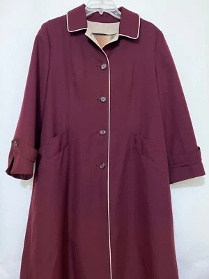 Abrigo forrado de franela roja talla única International Ladies Garment Workers Union Foto 1 de 4